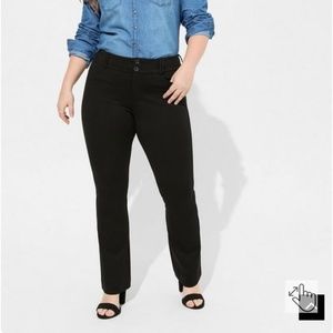Torrid Trouser Boot Studio Luxe Ponte Mid-Rise Pant